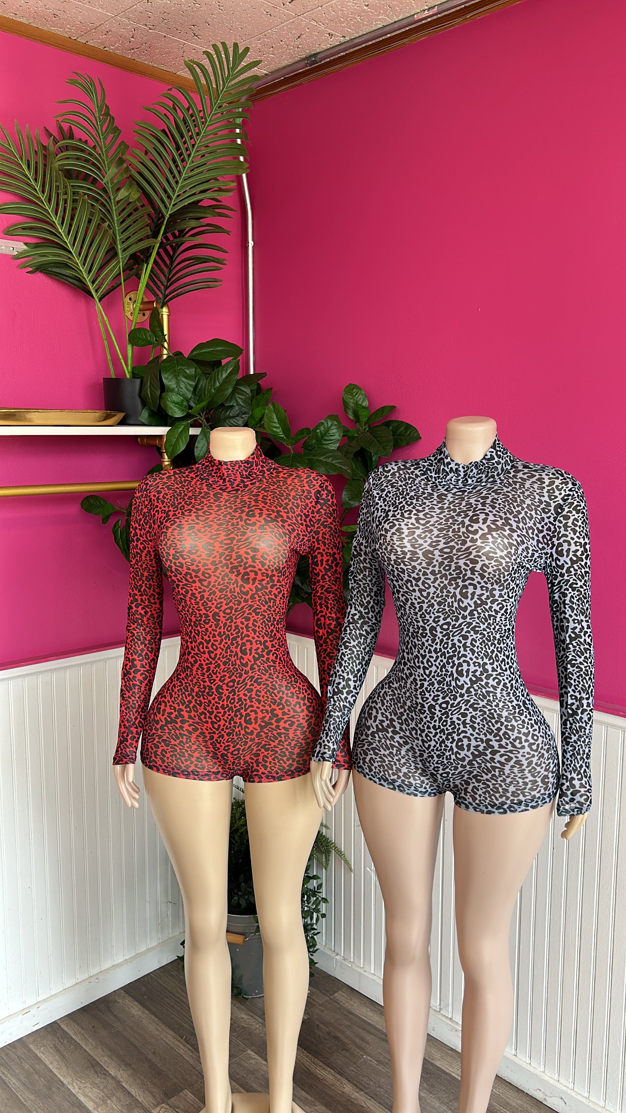 CHEETAH ROMPERS