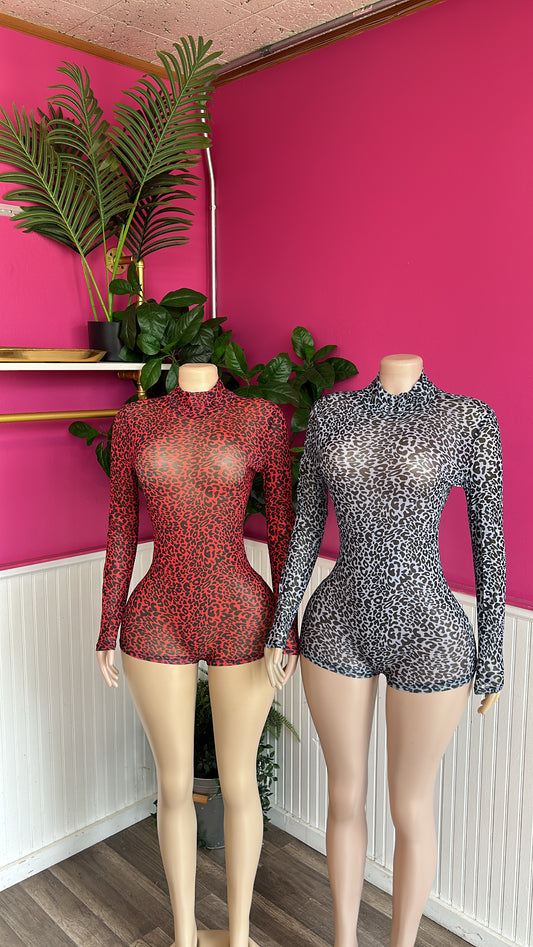 CHEETAH ROMPERS