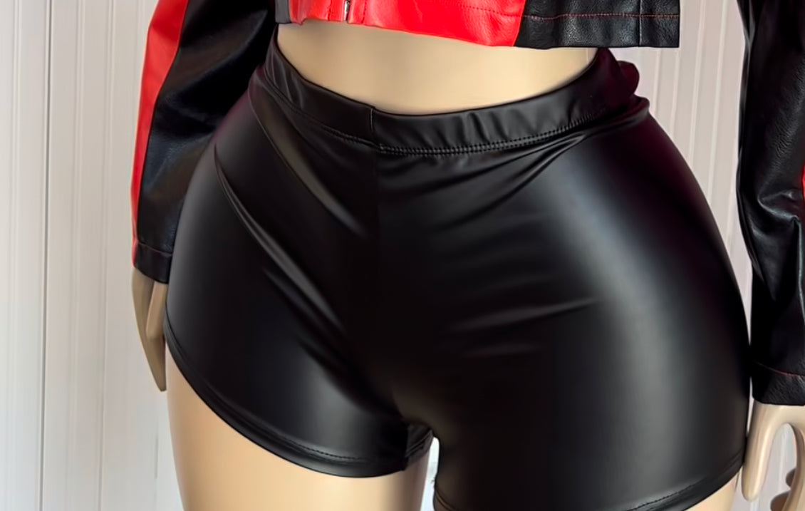 LEATHER SHORTS